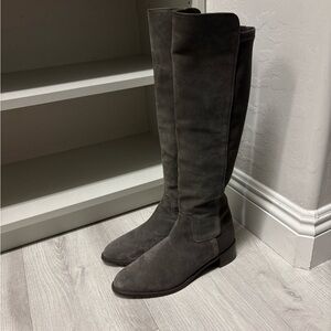 Stuart Weitzman 5050 Suede Gray Knee-High Women's Boots size 10 40